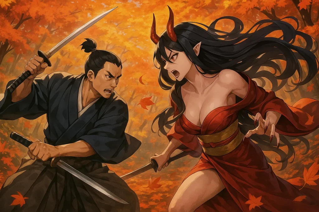 ChatGPT-Image-2025年10月28日-01_19_58-1024x683 紅葉狩の鬼女伝説とは?美女が鬼へと変わる秋の怪異【源のある日本最恐物語】