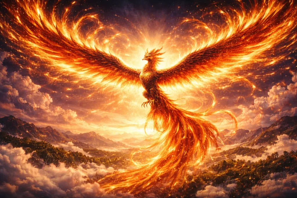 ChatGPT-Image-2025年12月27日-17_10_31-1024x683 朱雀とは？南を護る炎の神鳥｜四神の意味と日本での信仰