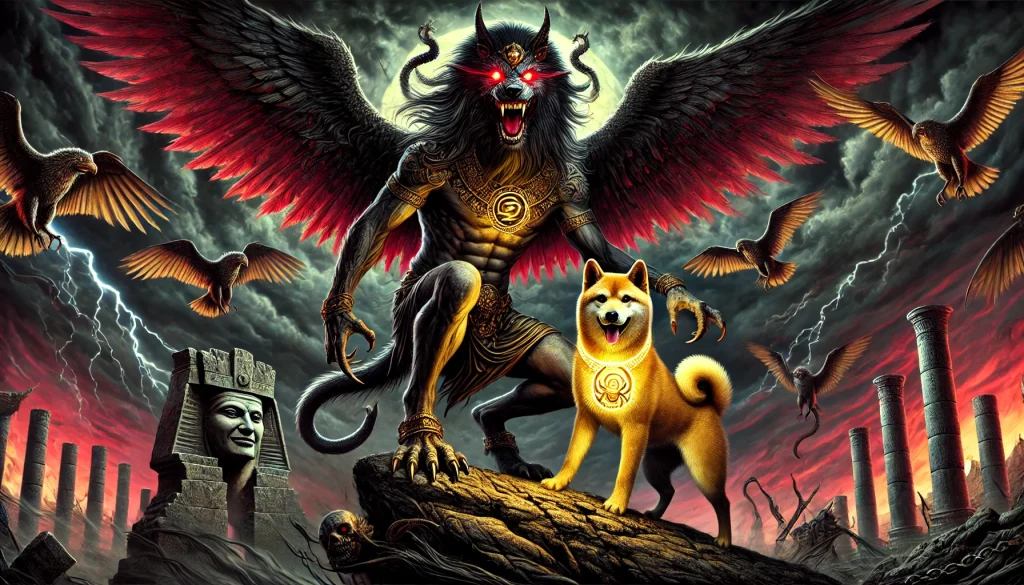 DALL·E-2024-12-22-20.32.30-A-realistic-dark-fantasy-illustration-of-Pazuzu-the-ancient-Mesopotamian-demon-god-with-vivid-and-detailed-features_-a-lion-like-or-dog-like-face-wi-1024x585 パズス：恐怖と守護が交錯するメソポタミア神話の悪霊