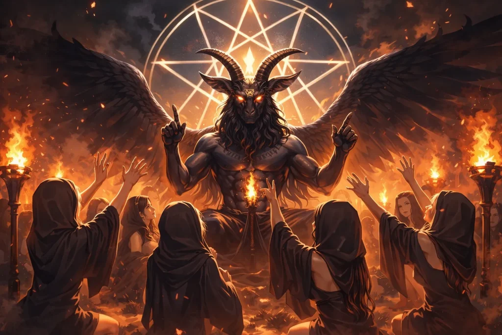 ChatGPT-Image-2026年1月14日-00_56_18-1024x683 バフォメットの正体とは？悪魔なのか｜山羊頭・五芒星の意味と起源