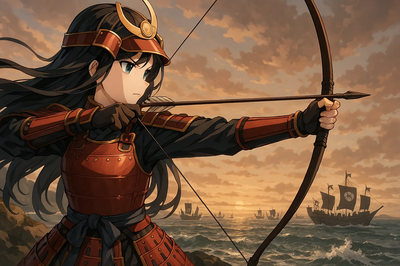 【瀬戸内の女武将】鶴姫の伝説と大三島の戦略的価値|愛と誇りの戦国物語 | AIと語る-世界のむかし話