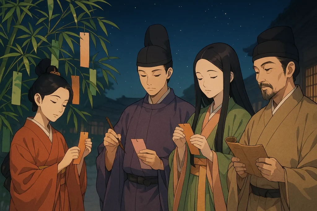 ChatGPT-Image-2025年6月30日-23_53_15-1024x683 七夕の由来と伝説|織姫と彦星の物語と日本での伝承の歩み