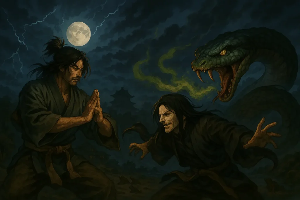 ChatGPT-Image-2025年8月22日-00_35_14-1024x683 自来也豪傑譚とは？江戸の忍者伝説と大蛇丸・綱手の三すくみの物語を解説