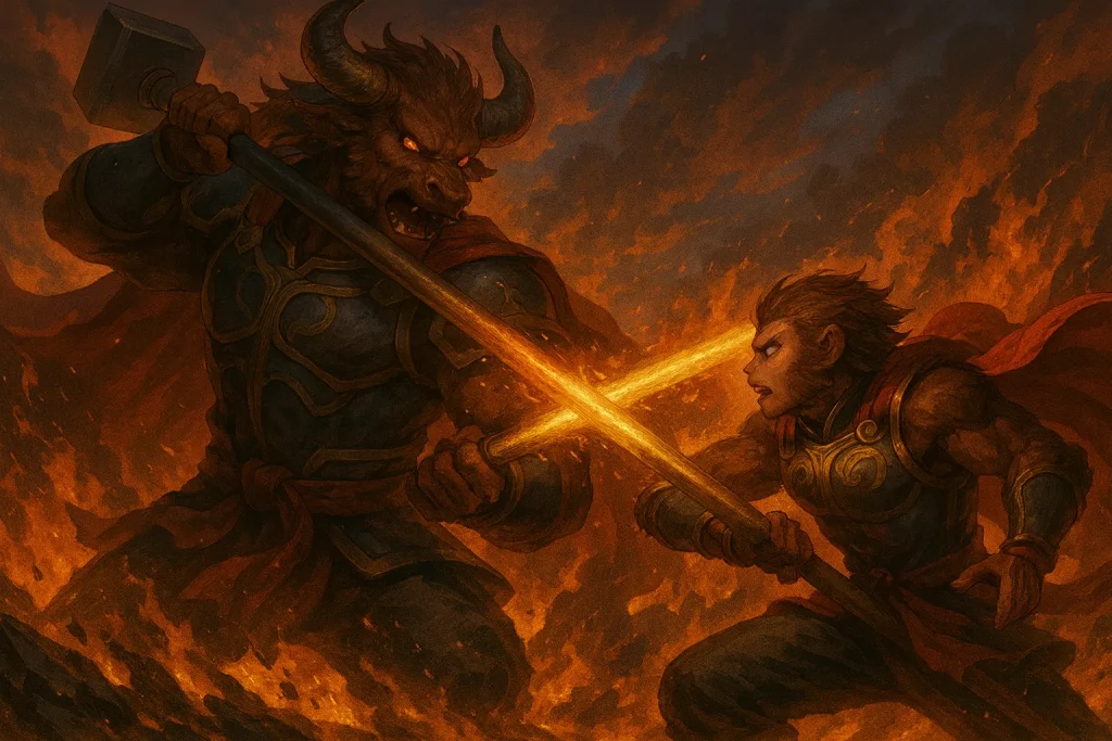 ChatGPT-Image-2025年8月30日-01_30_49-1024x683 孫悟空の宿敵「牛魔王」とは？火焔山をめぐる因縁と西遊記の大妖怪を徹底解説