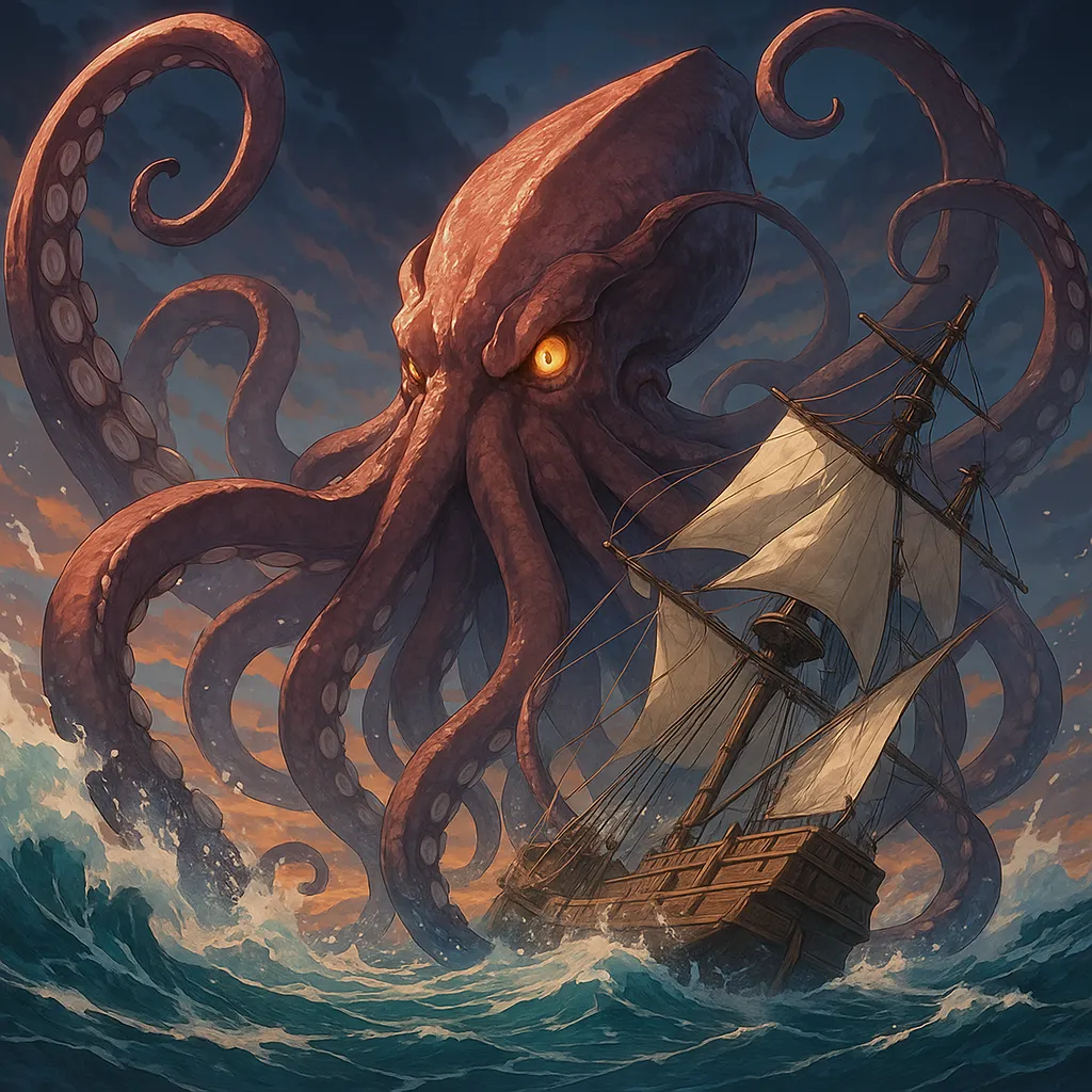 ChatGPT-Image-2025年8月9日-02_02_39 クラーケンとは？ 北欧伝承の巨大海洋怪物とその正体
