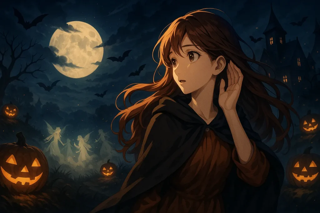 ChatGPT-Image-2025年10月11日-00_31_30-1024x683 ハロウィンの起源「ソーウィン」と妖精にさらわれた娘｜幻想と恐怖が交わるケルトの夜