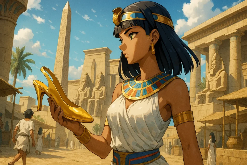 ChatGPT-Image-2025年10月12日-02_00_51-1024x683 『シンデレラ』の原型はエジプトにあった？最古の靴物語「ロドピス」伝説をたどる
