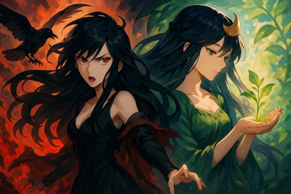 ChatGPT-Image-2025年10月14日-01_45_50-1024x683 戦場のカラス ― アイルランド神話の死の女神モリガンとは？クー・フーリンとの愛と復讐の物語