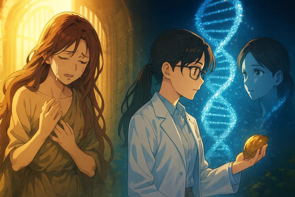 ChatGPT-Image-2025年10月16日-02_16_31-1024x683 ミトコンドリア・イブと聖書のイブ｜科学と神話が出会う場所