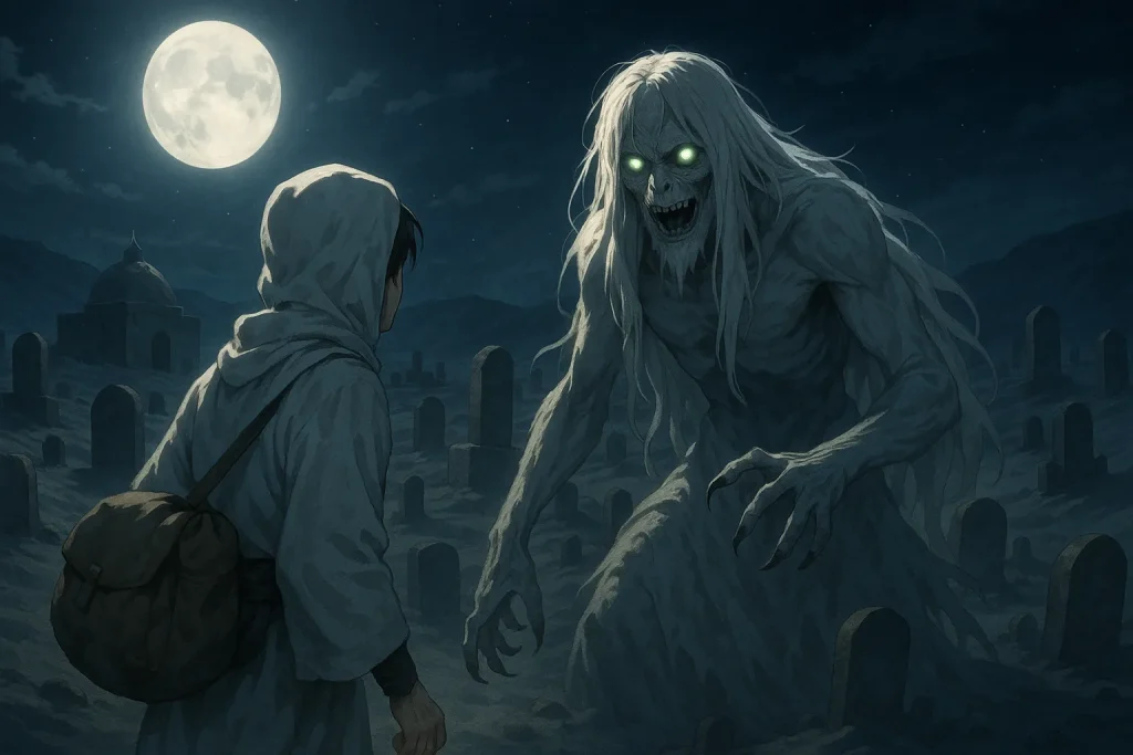 ChatGPT-Image-2025年10月22日-02_40_16-1024x683 グールとは何者か？――アラビア神話に生まれた「死を喰らう者」の正体