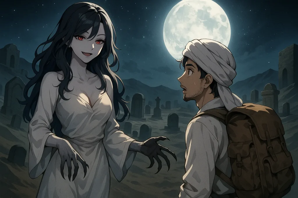 ChatGPT-Image-2025年10月22日-02_41_18-1024x683 グールとは何者か？――アラビア神話に生まれた「死を喰らう者」の正体