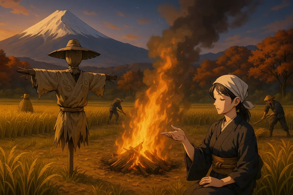 ChatGPT-Image-2025年10月29日-00_53_26-1024x683 秋の神話｜動かぬ神・久延毘古（くえびこ）― 案山子に宿る知恵と稔りの力