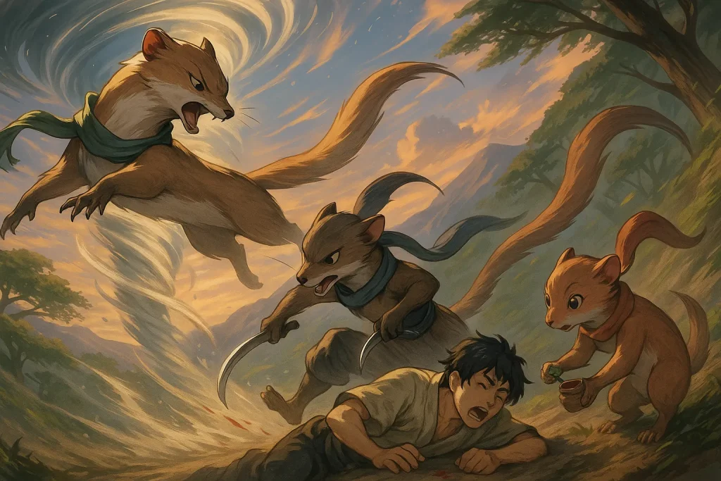 ChatGPT-Image-2025年10月29日-23_53_26-1024x683 かまいたち ― 風の刃に切られる日本の妖怪伝説