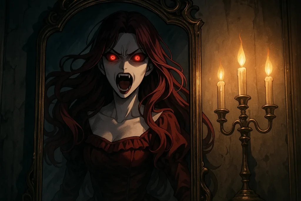 ChatGPT-Image-2025年10月2日-04_27_54-1024x683 鏡にまつわる妖怪・怪異・悪魔とは？紫鏡・雲外鏡からブラッディメアリーまで