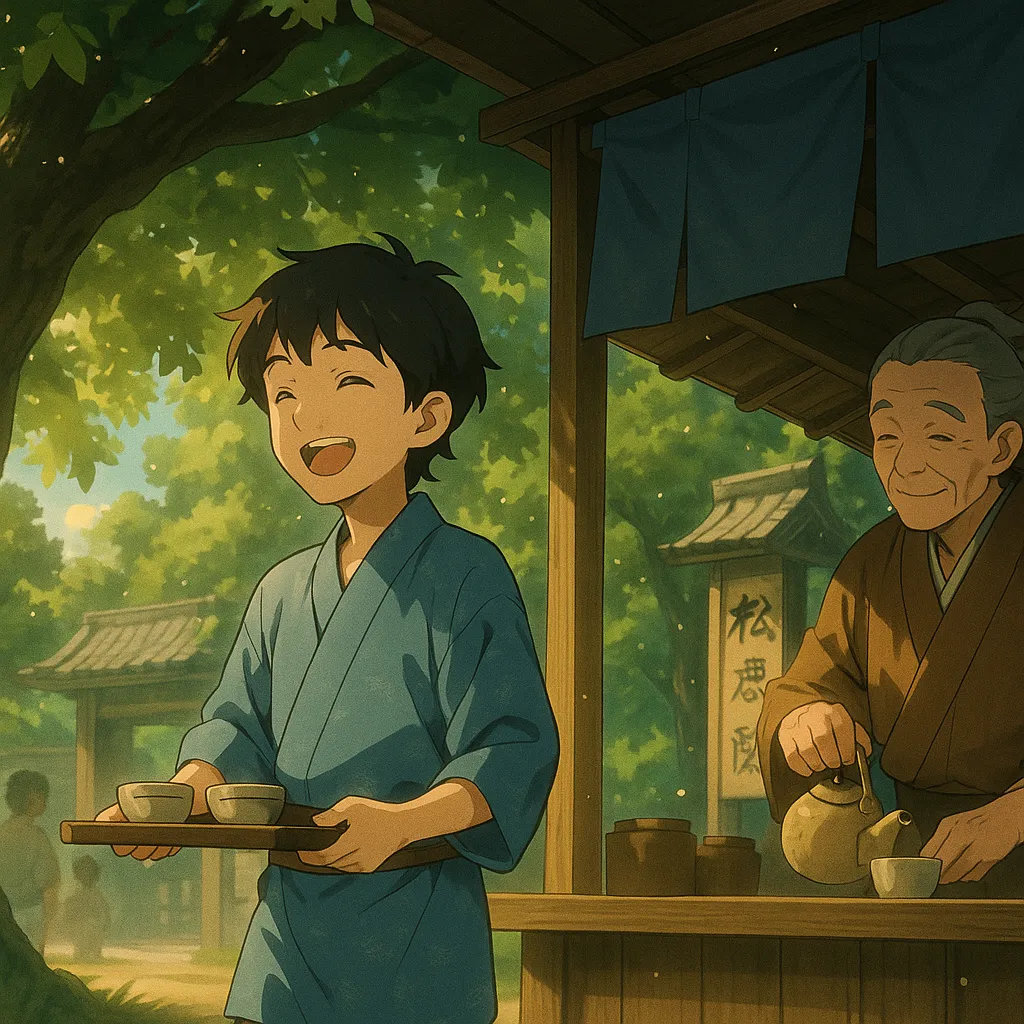 ChatGPT-Image-2025年10月7日-03_50_30 怪談「乳房榎(ちぶさえのき)」—母の愛が滴る木の物語をやさしく解説