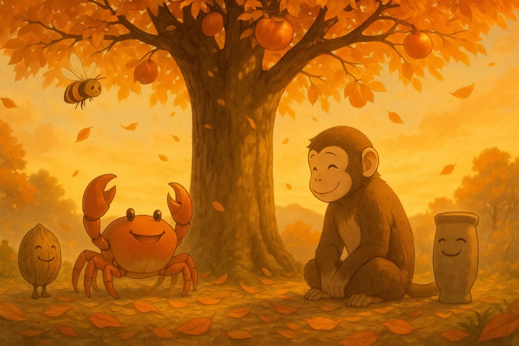 ChatGPT-Image-2025年11月30日-00_55_55-1024x683 猿蟹合戦は復讐劇だった｜現代版との違いと改変の理由