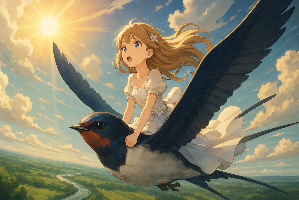 ChatGPT-Image-2025年11月5日-02_38_10-1024x683 小さな勇気が世界を変える——アンデルセン童話『親指姫』のあらすじと隠されたメッセージ