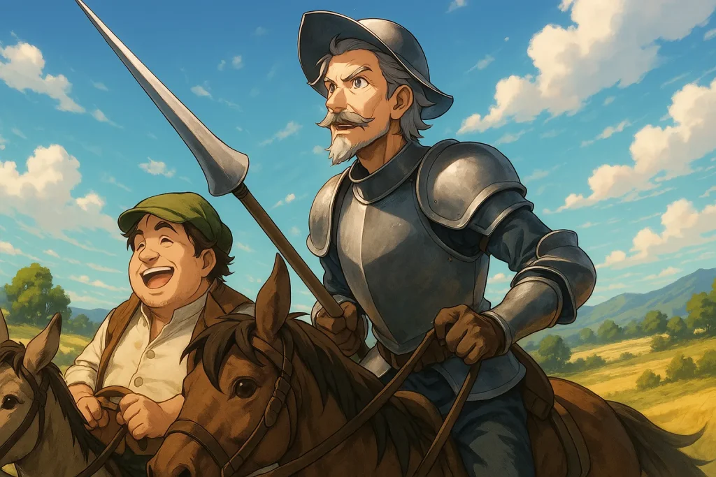 ChatGPT-Image-2025年11月5日-02_56_45-1024x683 風車に挑んだ男――セルバンテス『ドン・キホーテ』が教える理想と現実のはざまで生きる力