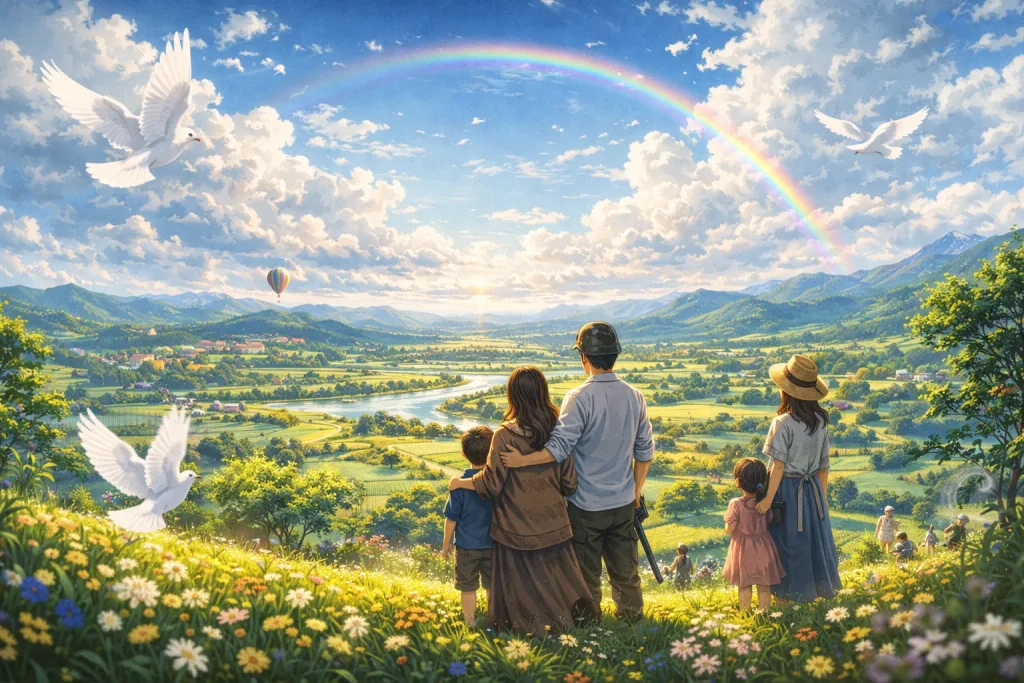 ChatGPT-Image-2025年12月17日-15_23_12-1024x683 戦争はなぜ起こるのか？昔話から考える争いの本当の理由