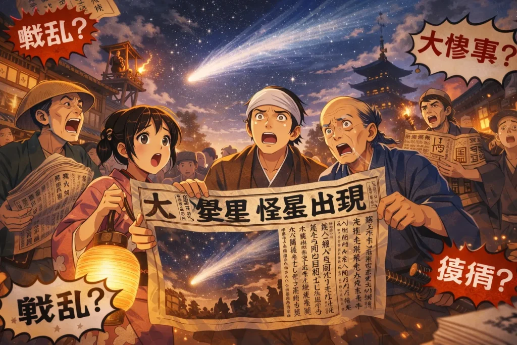 ChatGPT-Image-2025年12月23日-19_28_40-1024x683 江戸時代に現れたハレー彗星｜庶民が驚いた夜空の怪異