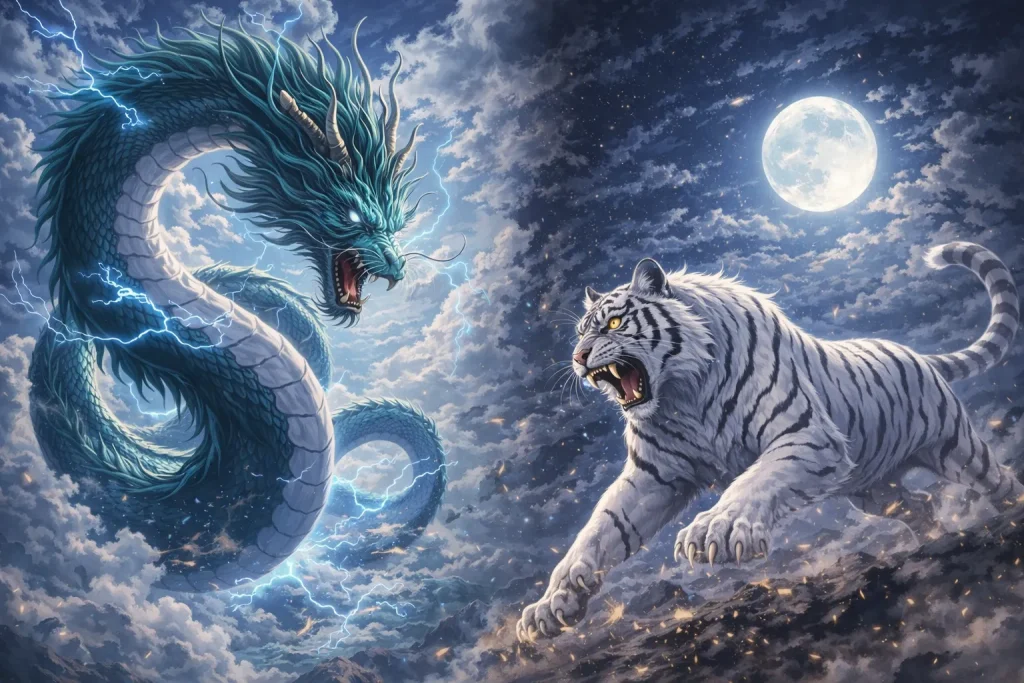 白虎@プロフ確認　 白虎とは何か？四神の西を守護する戦の神獣をわかりやすく解説 | AIと