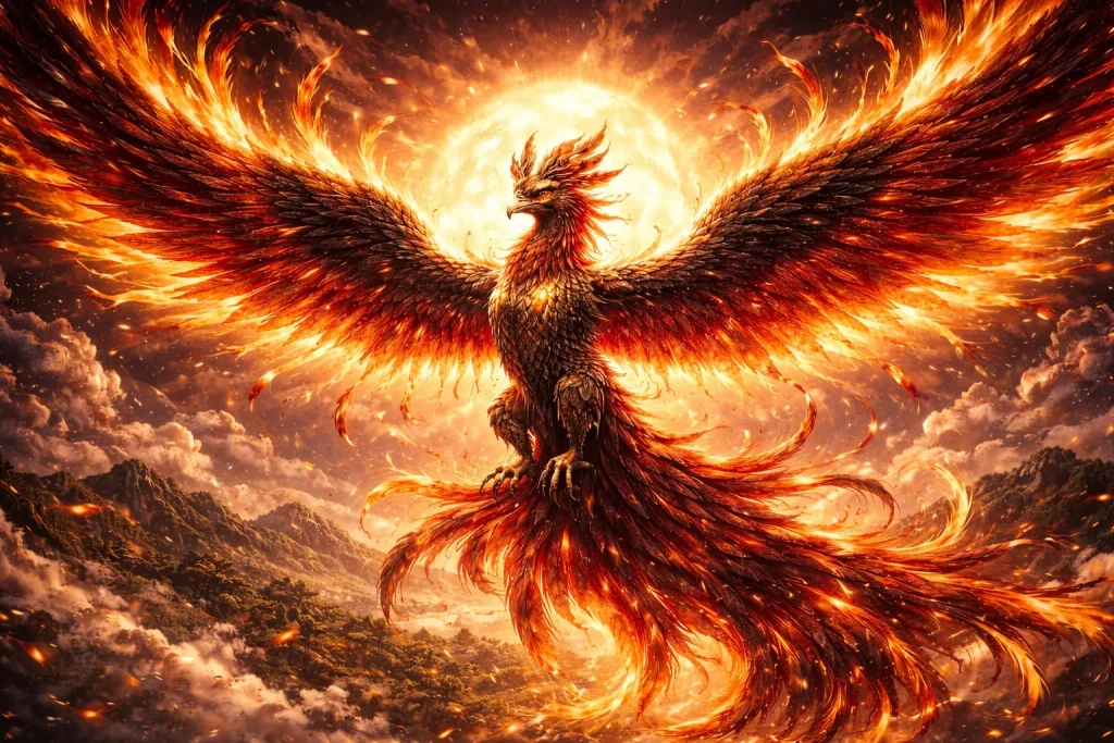 ChatGPT-Image-2025年12月27日-16_58_23-1024x683 朱雀とは？南を護る炎の神鳥｜四神の意味と日本での信仰