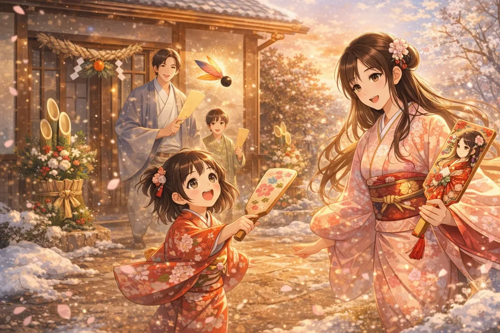 ChatGPT-Image-2025年12月29日-00_19_03-1024x683 羽付き（羽根つき）とは？起源・意味・正月文化としての楽しみ方を完全解説