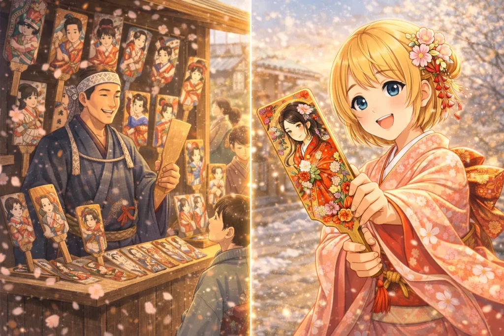 ChatGPT-Image-2025年12月29日-00_26_48-1024x683 羽付き（羽根つき）とは？起源・意味・正月文化としての楽しみ方を完全解説