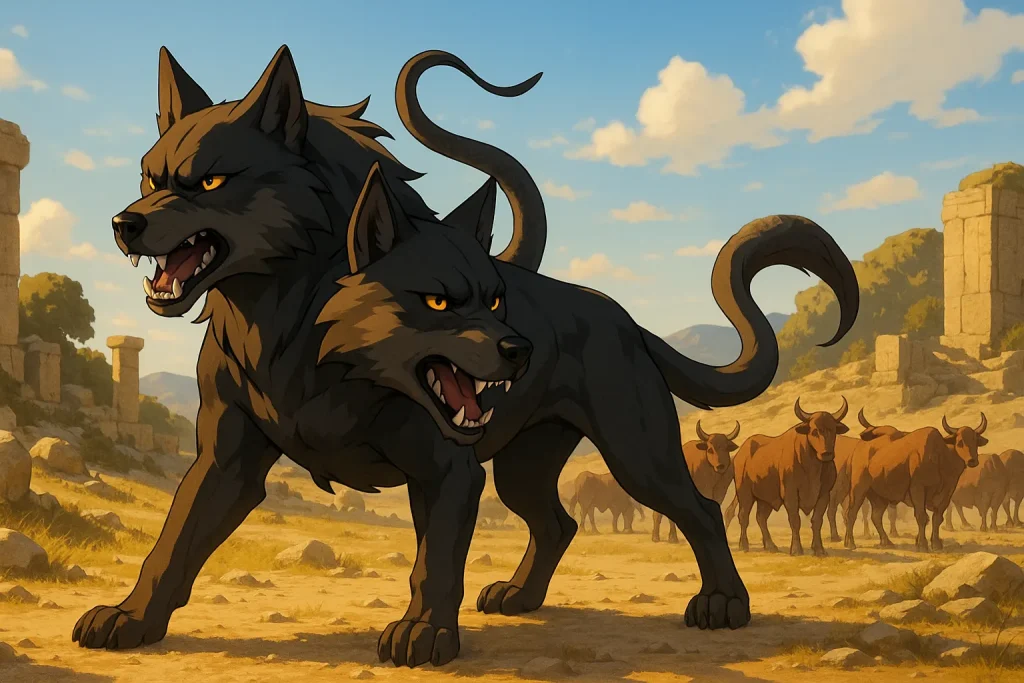 ChatGPT-Image-2025年12月6日-14_26_39-1024x683 ケルベロスとオルトロスの違い｜ギリシャ神話の兄弟犬の正体と役割を解説