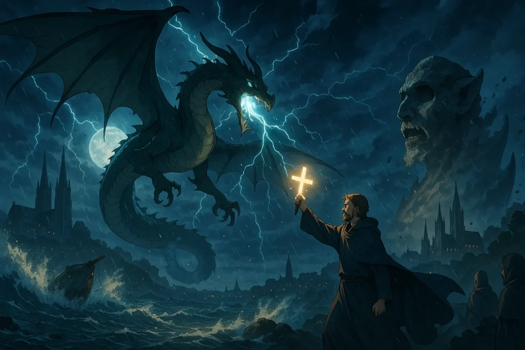 ChatGPT-Image-2025年12月7日-02_23_43-1024x683 ガーゴイルとは？悪魔ではなく“守護者”だった石像の伝承・起源・役割を解説