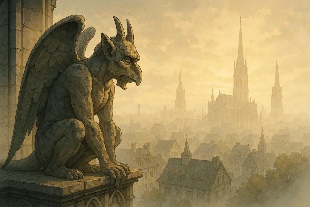 ChatGPT-Image-2025年12月7日-02_28_06-1024x683 ガーゴイルとは？悪魔ではなく“守護者”だった石像の伝承・起源・役割を解説