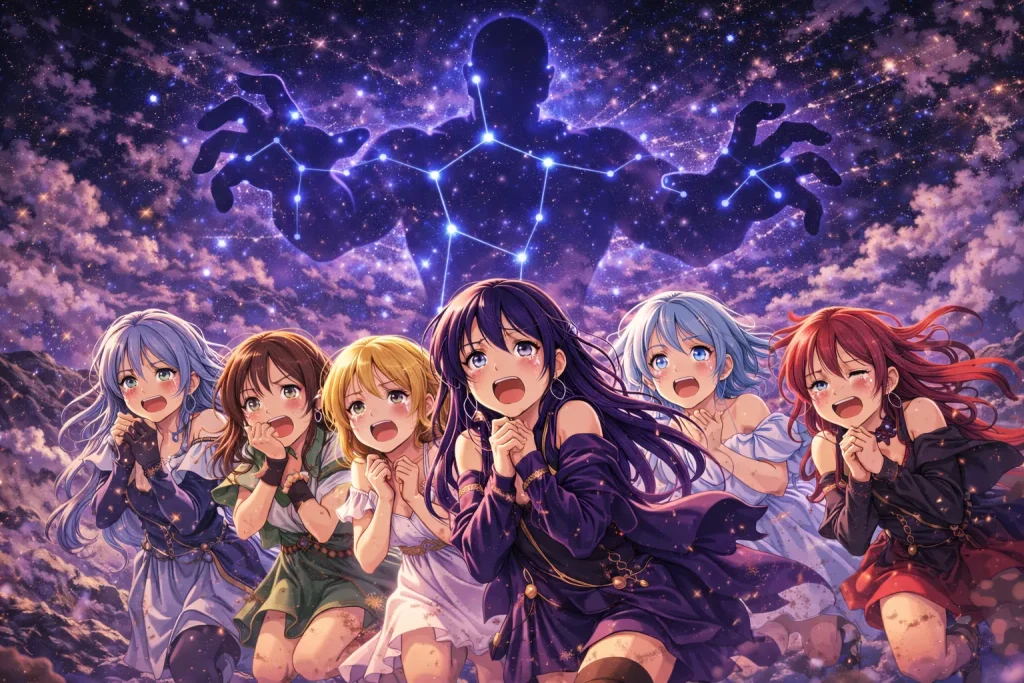 ChatGPT-Image-2026年1月3日-03_50_19-1024x683 【冬の星座の怖い話】オリオンとすばるの7姉妹|神話に隠されたストーカー伝説とは?誰かあの変態を止めて!!