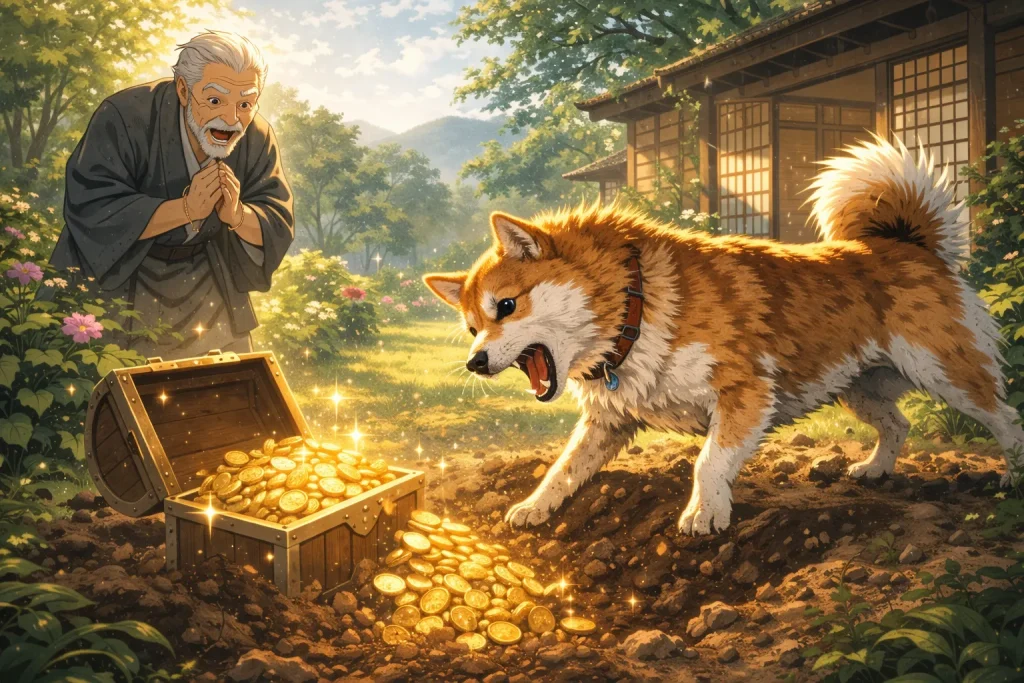 ChatGPT-Image-2026年1月10日-16_40_37-1024x683 昔話の犬が強すぎる理由｜民話・伝承に出る“最強の相棒”たち