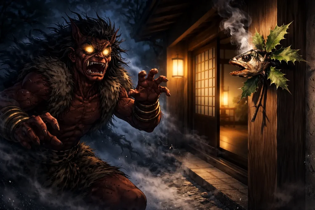 ChatGPT-Image-2026年1月12日-02_19_58-1024x683 柊鰯（ひいらぎいわし）とは？焼いた鰯の臭いで鬼を退ける節分の魔除け【焼嗅がし】