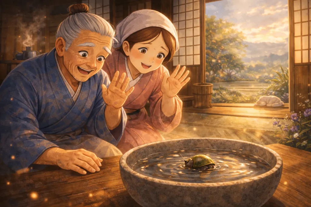 ChatGPT-Image-2026年1月13日-19_31_07-1024x683 田螺長者（たにしちょうじゃ）｜あらすじと教訓：産んだ子がタニシだった昔話
