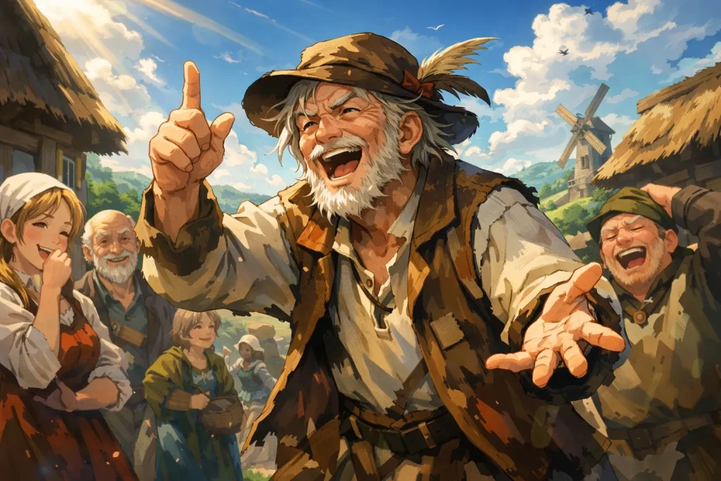 ChatGPT-Image-2026年1月14日-03_09_56-1024x683 さやえんどうじいさん｜嘘つきが本物を呼んだポーランド昔話と教訓