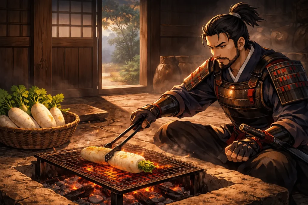 ChatGPT-Image-2026年1月17日-19_43_52-1024x683 徒然草 第六十八段「大根の武者」現代語訳と解説｜大根が命を守った不思議な話