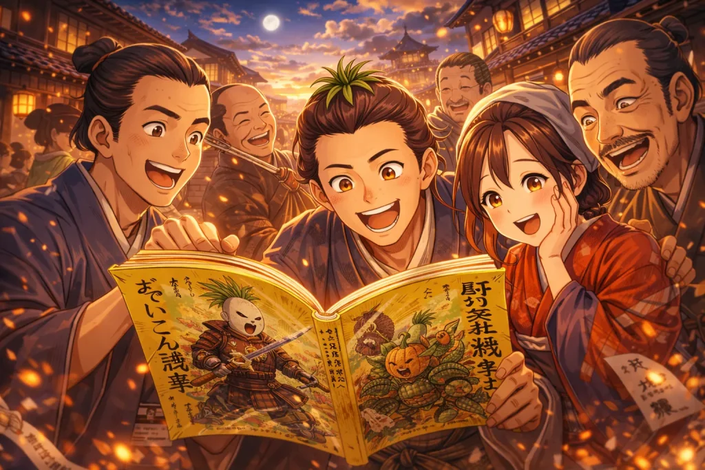 ChatGPT-Image-2026年1月18日-23_06_54-1024x683 野菜戦争とは？江戸の「食材合戦」と擬人化文化｜日本は昔から擬人化の達人だった！