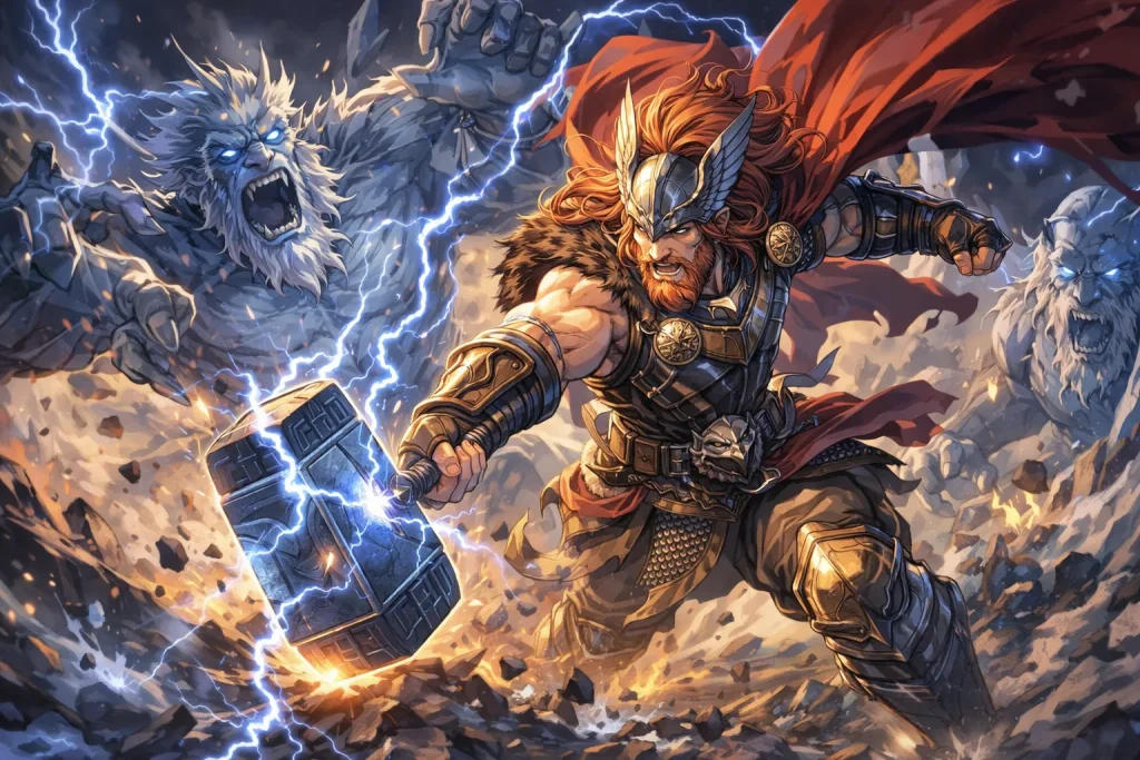 ChatGPT-Image-2026年1月5日-02_15_40-1024x683 会社行きたくない！神々ですら社畜だった｜北欧神話に学ぶ「働きすぎ社会」の末路