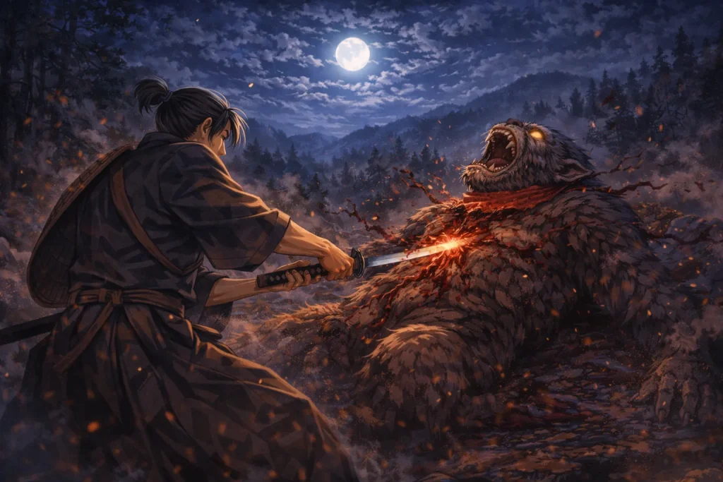 ChatGPT-Image-2026年2月11日-00_39_22-1024x683 猿神退治（武士が討伐する系統）｜裁かれても消えなかった神を描く日本の民話