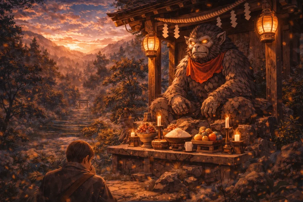 ChatGPT-Image-2026年2月11日-00_41_26-1024x683 猿神退治（武士が討伐する系統）｜裁かれても消えなかった神を描く日本の民話