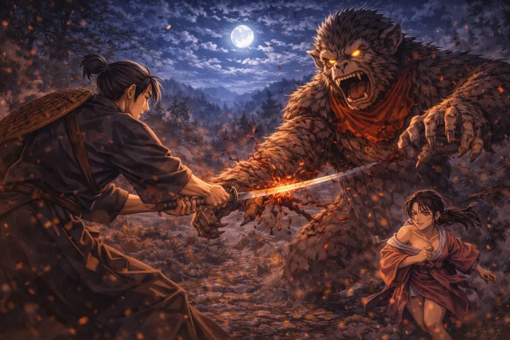 ChatGPT-Image-2026年2月11日-00_44_39-1024x683 猿神退治（武士が討伐する系統）｜裁かれても消えなかった神を描く日本の民話