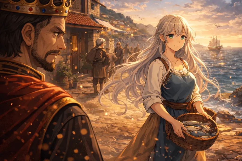 ChatGPT-Image-2026年2月7日-04_30_02-1024x683 亀の娘と豆の小人｜ギリシャ民話に残る、王を追放した不思議な物語